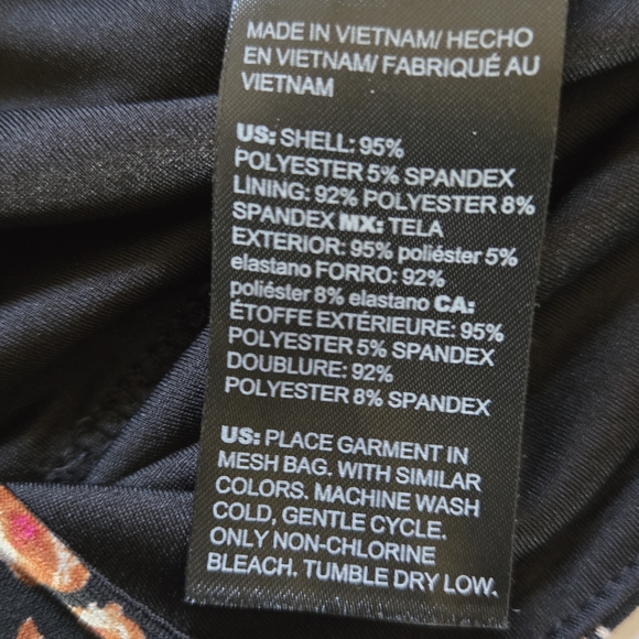 White House Black Market Floral Wrap V Neck Sleeveless Top Blouse XS - Picture 12 of 12